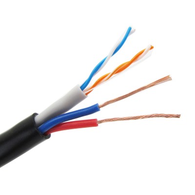 combination cable network cable + power cable 0.5mm BC/CCA+2*16/0.18mm CCA 100m/305m/rolls